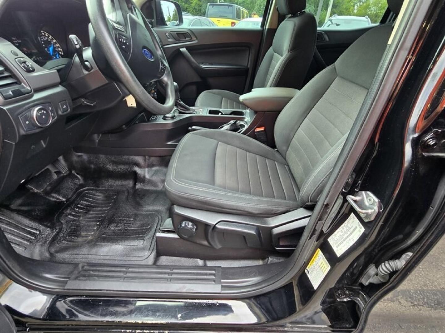 2019 Shadow Black Ford Ranger XL (1FTER4FH1KL) with an EcoBoost 2.3L Turbo I4 270hp 310ft. lbs. engine, Automatic transmission, located at 25355 Eames Street, Channahon, IL, 60410, (815) 467-1807, 41.429108, -88.228432 - The 2019 Ford Ranger XL is a midsize pickup truck equipped with a powerful EcoBoost 2.3L Turbocharged I4 engine, delivering 270 horsepower and 310 ft-lbs of torque. This model comes in a sleek black exterior complemented by a matching black interior, offering a cohesive and modern appearance. Desig- Photo#9