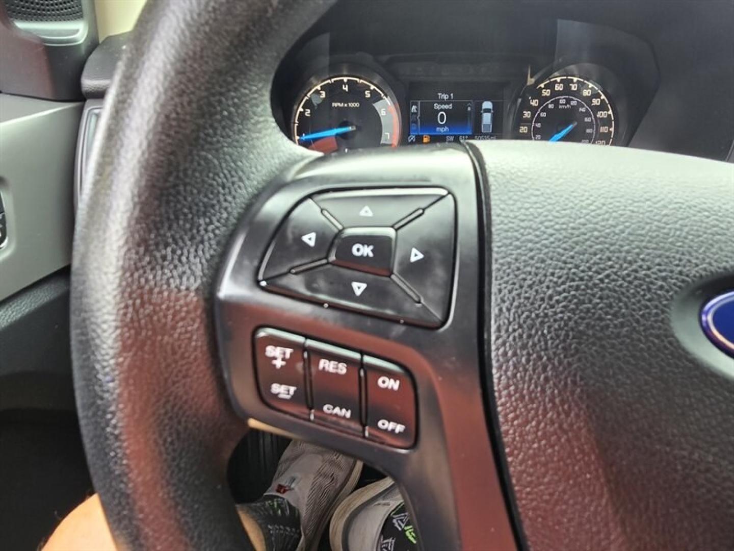 2019 Shadow Black Ford Ranger XL (1FTER4FH1KL) with an EcoBoost 2.3L Turbo I4 270hp 310ft. lbs. engine, Automatic transmission, located at 25355 Eames Street, Channahon, IL, 60410, (815) 467-1807, 41.429108, -88.228432 - The 2019 Ford Ranger XL is a midsize pickup truck equipped with a powerful EcoBoost 2.3L Turbocharged I4 engine, delivering 270 horsepower and 310 ft-lbs of torque. This model comes in a sleek black exterior complemented by a matching black interior, offering a cohesive and modern appearance. Desig- Photo#13