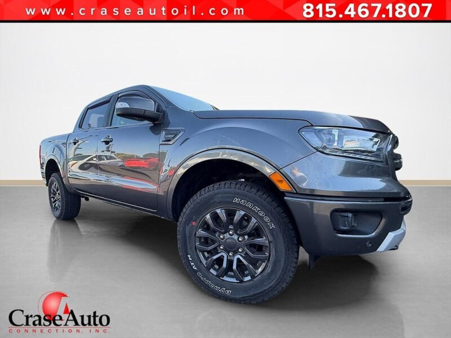 2019 Magnetic Ford Ranger Lariat (1FTER4FH6KL) with an EcoBoost 2.3L Turbo I4 270hp 310ft. lbs. engine, Automatic transmission, located at 25355 Eames Street, Channahon, IL, 60410, (815) 467-1807, 41.429108, -88.228432 - 2019 Ford Ranger Lariat SuperCrew 4x4 ONE OWNER! A truck that can get dirty and still clean up nicely. This Ranger brings the capability you want with the comforts you deserve. 2.3L EcoBoost engine and 10-speed automatic FX4 Off-Road Package with electronic-locking rear differential Heated lea- Photo#0