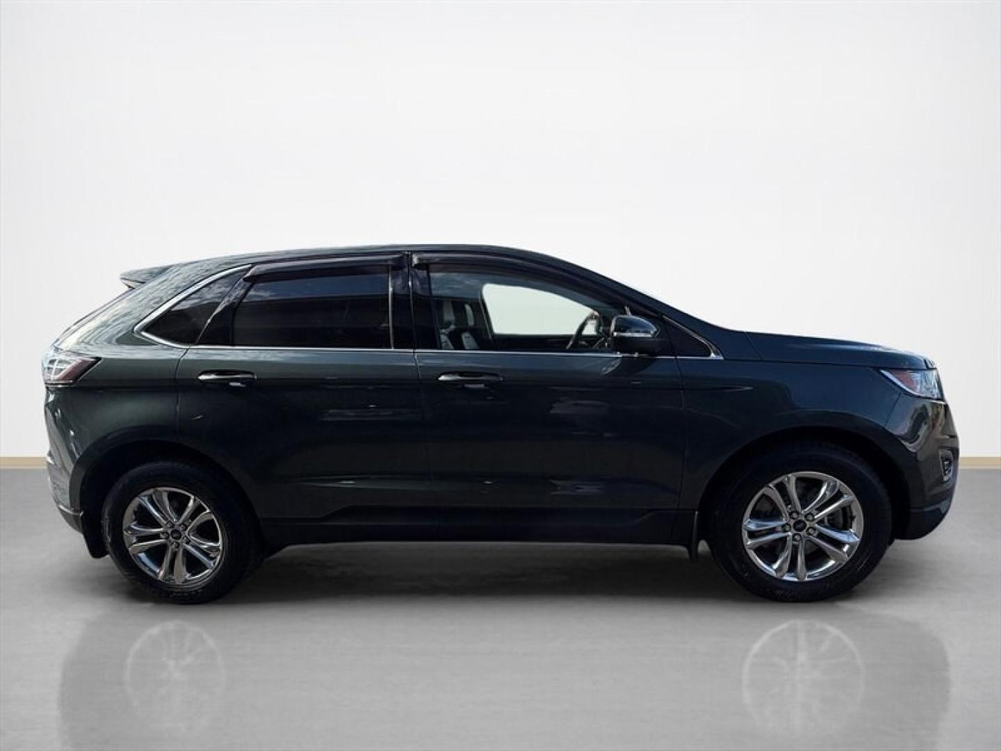 2015 Magnetic Metallic Ford Edge SEL (2FMTK4J8XFB) with an 3.5L V6 280hp 250ft. lbs. engine, Automatic transmission, located at 25355 Eames Street, Channahon, IL, 60410, (815) 467-1807, 41.429108, -88.228432 - 2015 Ford Edge SEL AWD because practical doesnt have to mean painfully boring. This ONE-OWNER, LOCAL TRADE brings the comforts you want with a little attitude to match. Heated leather seats? Obviously. Panoramic roof? Let the sunshine judge your playlist. 3.5L V6 engine All-wheel drive Heated- Photo#1