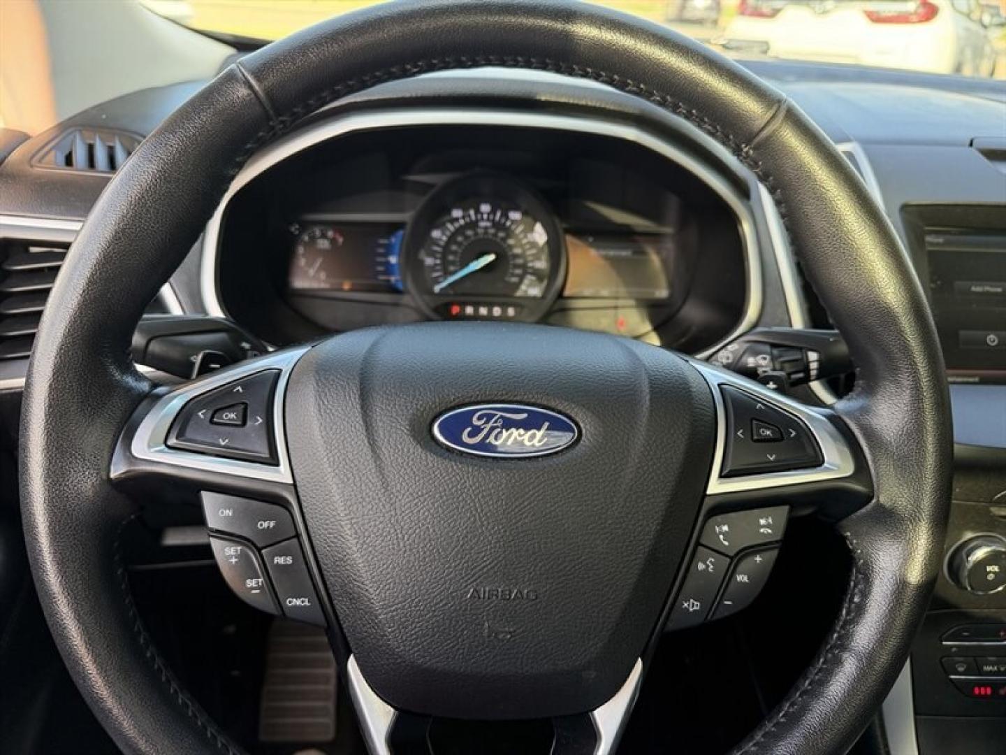 2015 Magnetic Metallic Ford Edge SEL (2FMTK4J8XFB) with an 3.5L V6 280hp 250ft. lbs. engine, Automatic transmission, located at 25355 Eames Street, Channahon, IL, 60410, (815) 467-1807, 41.429108, -88.228432 - 2015 Ford Edge SEL AWD because practical doesnt have to mean painfully boring. This ONE-OWNER, LOCAL TRADE brings the comforts you want with a little attitude to match. Heated leather seats? Obviously. Panoramic roof? Let the sunshine judge your playlist. 3.5L V6 engine All-wheel drive Heated- Photo#18