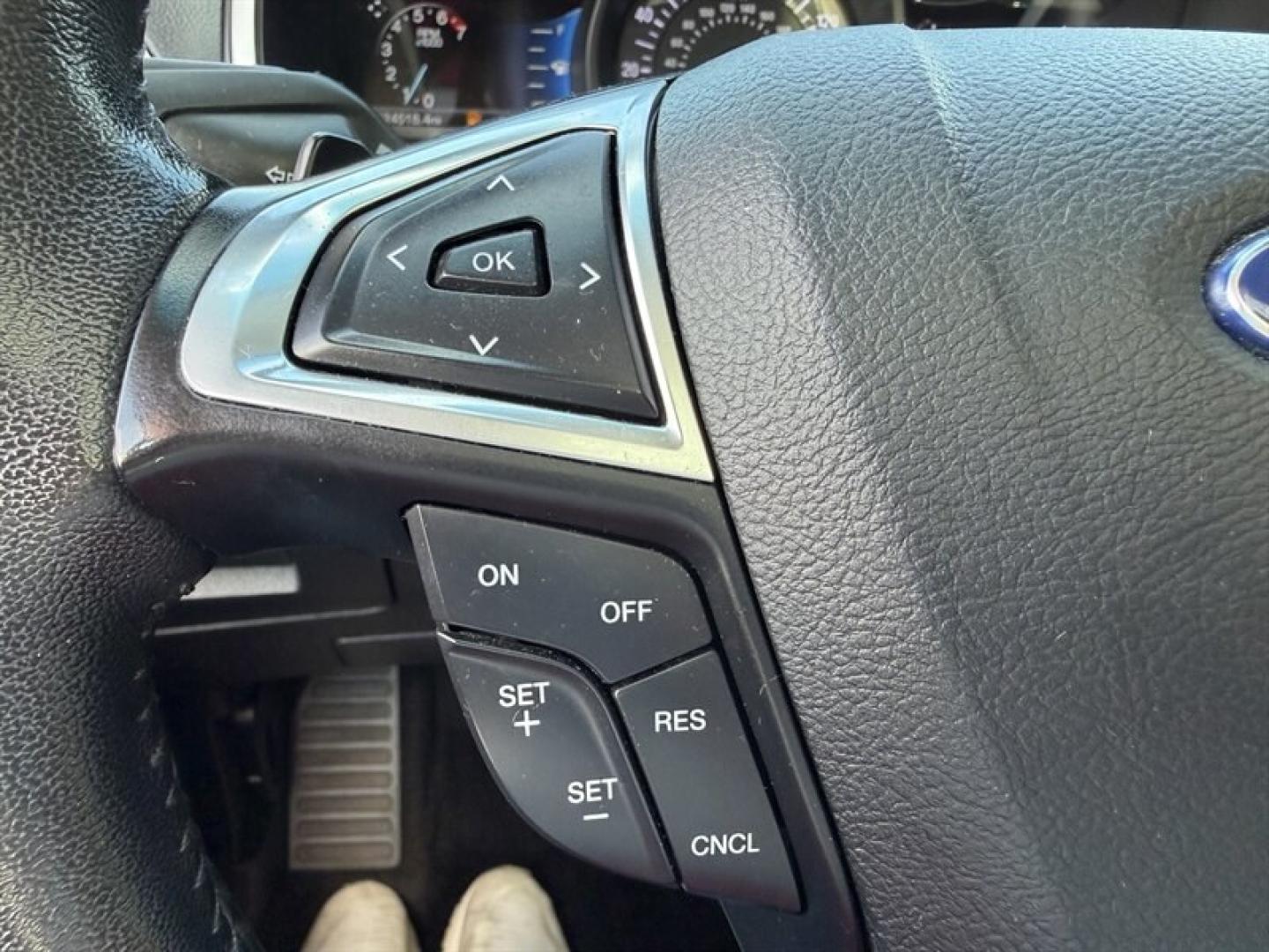 2015 Magnetic Metallic Ford Edge SEL (2FMTK4J8XFB) with an 3.5L V6 280hp 250ft. lbs. engine, Automatic transmission, located at 25355 Eames Street, Channahon, IL, 60410, (815) 467-1807, 41.429108, -88.228432 - 2015 Ford Edge SEL AWD because practical doesnt have to mean painfully boring. This ONE-OWNER, LOCAL TRADE brings the comforts you want with a little attitude to match. Heated leather seats? Obviously. Panoramic roof? Let the sunshine judge your playlist. 3.5L V6 engine All-wheel drive Heated- Photo#21