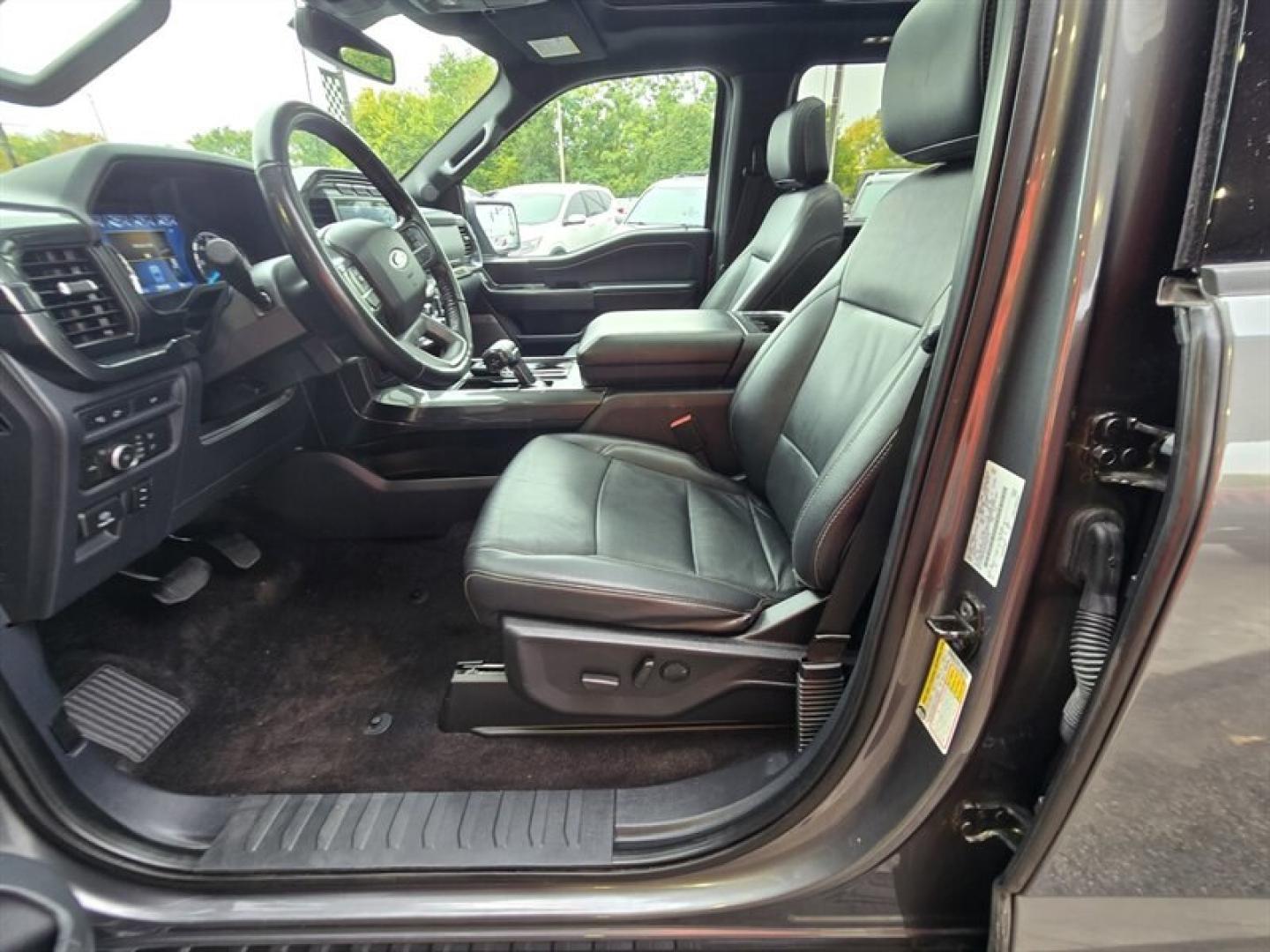 2022 Carbonized Gray Ford F-150 XLT (1FTFW1E89NF) with an EcoBoost 3.5L Twin Turbo V6 400hp 500ft. lbs. engine, Automatic transmission, located at 25355 Eames Street, Channahon, IL, 60410, (815) 467-1807, 41.429108, -88.228432 - 2022 FORD F-150 XLT SUPERCREW 4X4 OVER $11,000 IN EXTRA FACTORY OPTIONS! Some trucks come with the basics. This one checked the upgrade boxes. 3.5L EcoBoost V6 with 10-speed automatic XLT Black Appearance Package with 20" gloss-black wheels Black leather-trimmed seats Twin-panel moonroof FX4- Photo#10