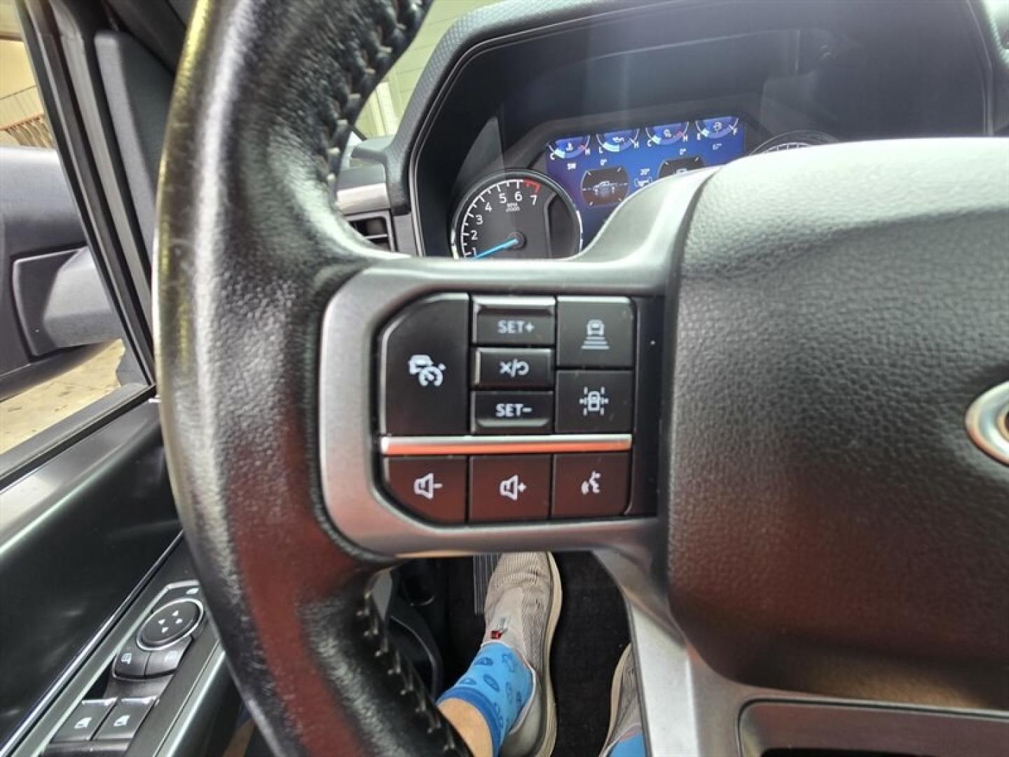 2022 Carbonized Gray Ford F-150 XLT (1FTFW1E89NF) with an EcoBoost 3.5L Twin Turbo V6 400hp 500ft. lbs. engine, Automatic transmission, located at 25355 Eames Street, Channahon, IL, 60410, (815) 467-1807, 41.429108, -88.228432 - 2022 FORD F-150 XLT SUPERCREW 4X4 OVER $11,000 IN EXTRA FACTORY OPTIONS! Some trucks come with the basics. This one checked the upgrade boxes. 3.5L EcoBoost V6 with 10-speed automatic XLT Black Appearance Package with 20" gloss-black wheels Black leather-trimmed seats Twin-panel moonroof FX4- Photo#14