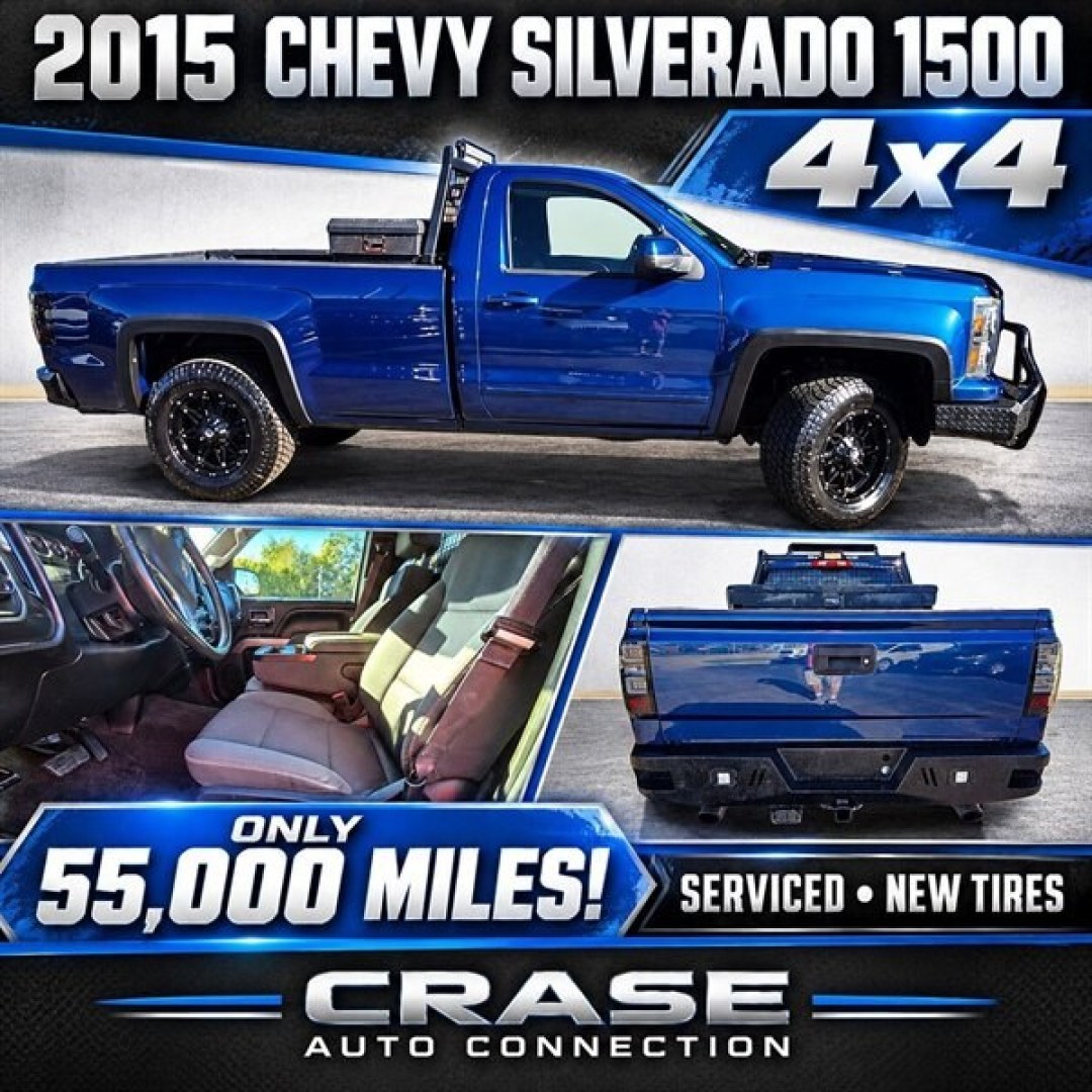 2015 Blue Chevrolet Silverado 1500 LT LT1 (1GCNKREC6FZ) with an EcoTec3 5.3L V8 355hp 383ft. lbs. engine, Automatic transmission, located at 25355 Eames Street, Channahon, IL, 60410, (815) 467-1807, 41.429108, -88.228432 - Unleash the power of the 2015 Chevrolet Silverado 1500 LT, a beast built to dominate every road and job site. Under the hood roars a robust EcoTec3 5.3L V8 engine pumping out a fierce 355 horsepower and 383 lb-ft of torquethis truck doesnt just move, it conquers. Dressed in a striking Deep Ocean Bl- Photo#1