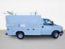 2019 White Chevrolet Express Work Van Cutaway (1GB0GRFG3K1) with an Vortec 6.0L Flex Fuel V8 341hp 373ft. lbs. engine, Automatic transmission, located at 25355 Eames Street, Channahon, IL, 60410, (815) 467-1807, 41.429108, -88.228432 - ** 12 FOOT KNAPHEIDE KUV PLUMBERS BODY. **The 2019 Chevrolet Express 3500 is equipped with a robust Vortec 6.0L Flex Fuel V8 engine, delivering 341 horsepower and 373 lb-ft of torque, providing reliable performance for a variety of driving needs. The exterior features a clean White finish, complemen- Photo#1