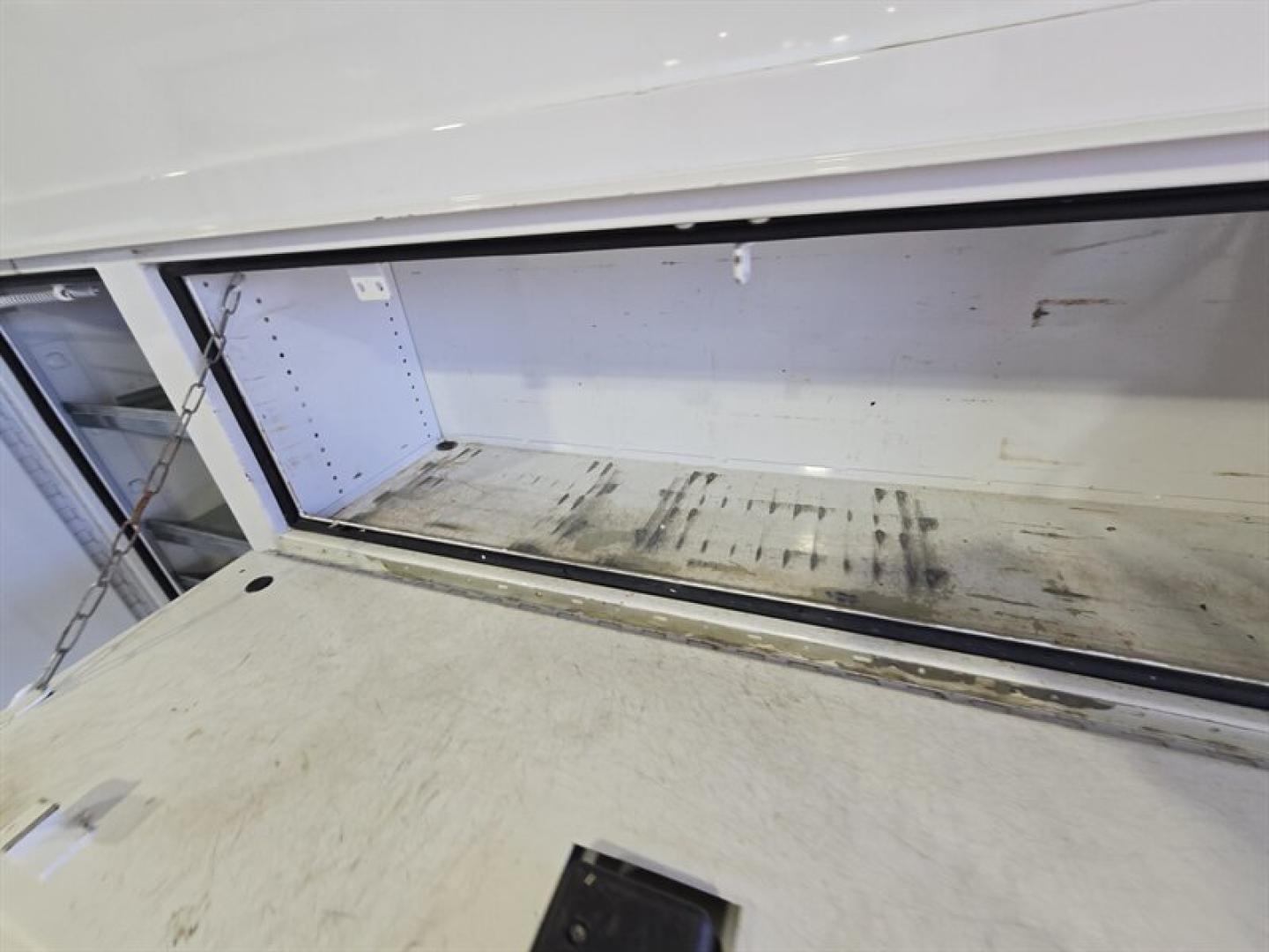 2019 White Chevrolet Express Work Van Cutaway (1GB0GRFG3K1) with an Vortec 6.0L Flex Fuel V8 341hp 373ft. lbs. engine, Automatic transmission, located at 25355 Eames Street, Channahon, IL, 60410, (815) 467-1807, 41.429108, -88.228432 - ** 12 FOOT KNAPHEIDE KUV PLUMBERS BODY. **The 2019 Chevrolet Express 3500 is equipped with a robust Vortec 6.0L Flex Fuel V8 engine, delivering 341 horsepower and 373 lb-ft of torque, providing reliable performance for a variety of driving needs. The exterior features a clean White finish, complemen- Photo#42